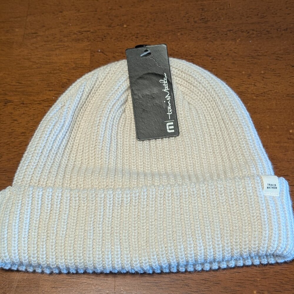 NWT Travis Mathew Coastal Beanie Moonbeam OS